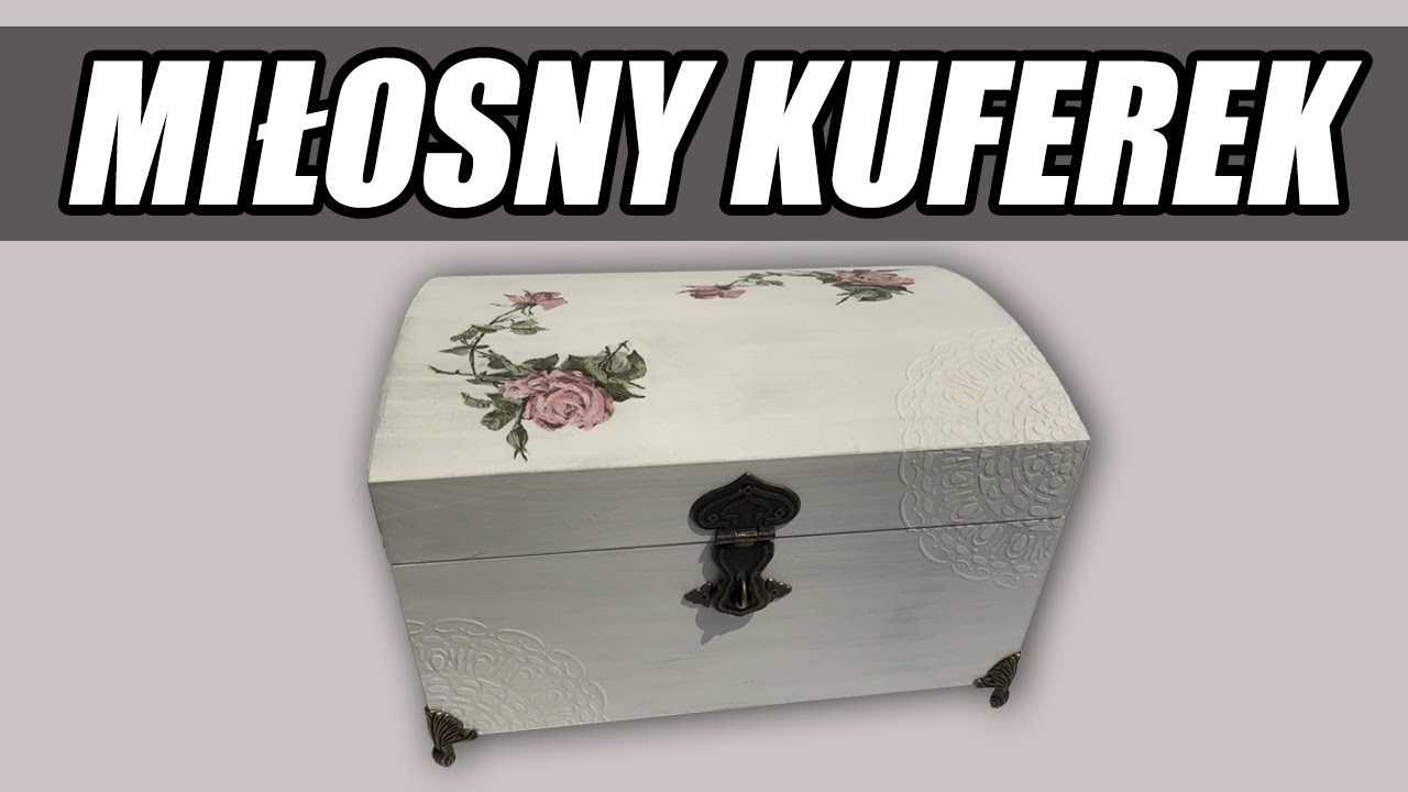 Decoupage krok po kroku - kufer vintage - poradnik