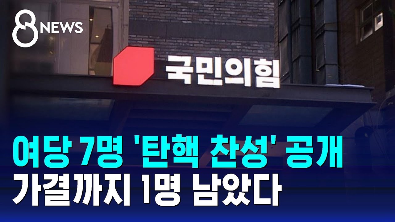 여당 7명 '탄핵 찬성' 공개&hellip;가결까지 1명 남았다 / SBS 특집 8뉴스