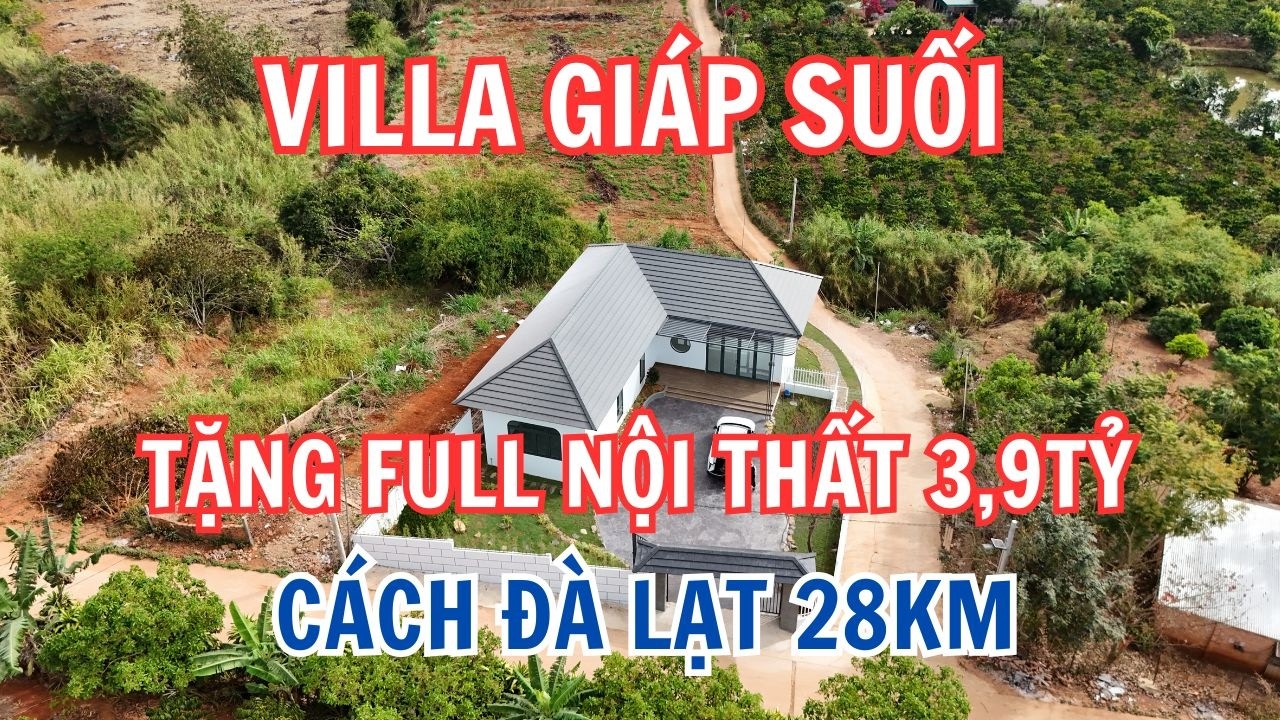 Đẹp mê mẩn căn villa lô góc giáp suối đá , view thông cực chill chỉ 3,9 tỷ/ Hậu BĐS Ngoại Ô Đà Lạt