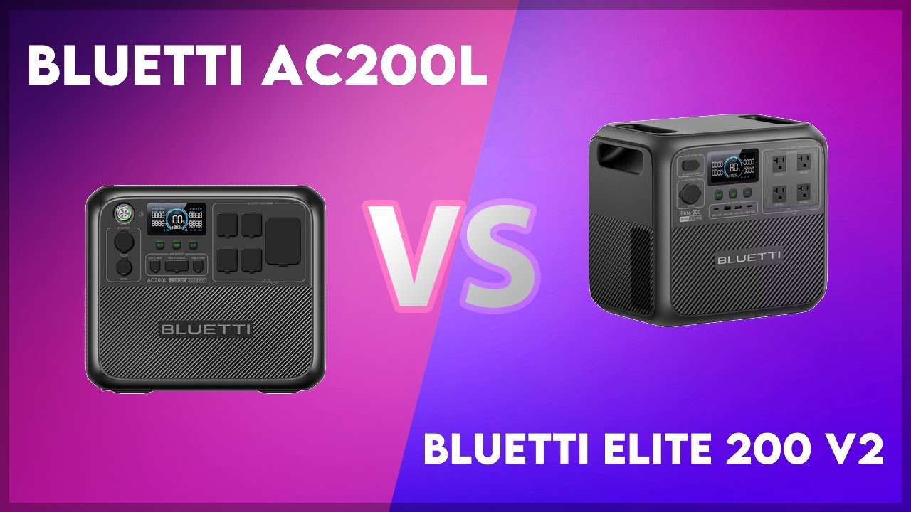 Bluetti AC200L vs Bluetti Elite 200 V2 Technical Comparison