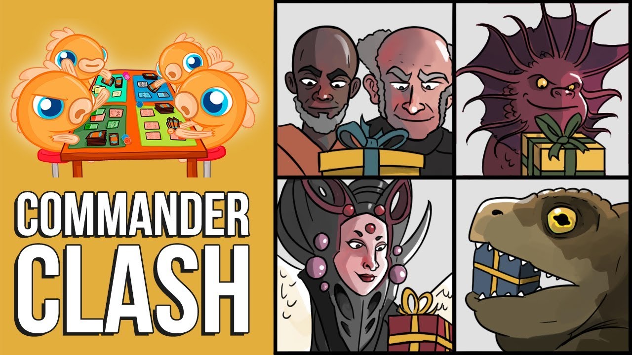 Commander Clash S5 E24: Holiday Gift Exchange! (Gitrog vs. Niv vs. Sharuum vs. Ludevic & Sidar)