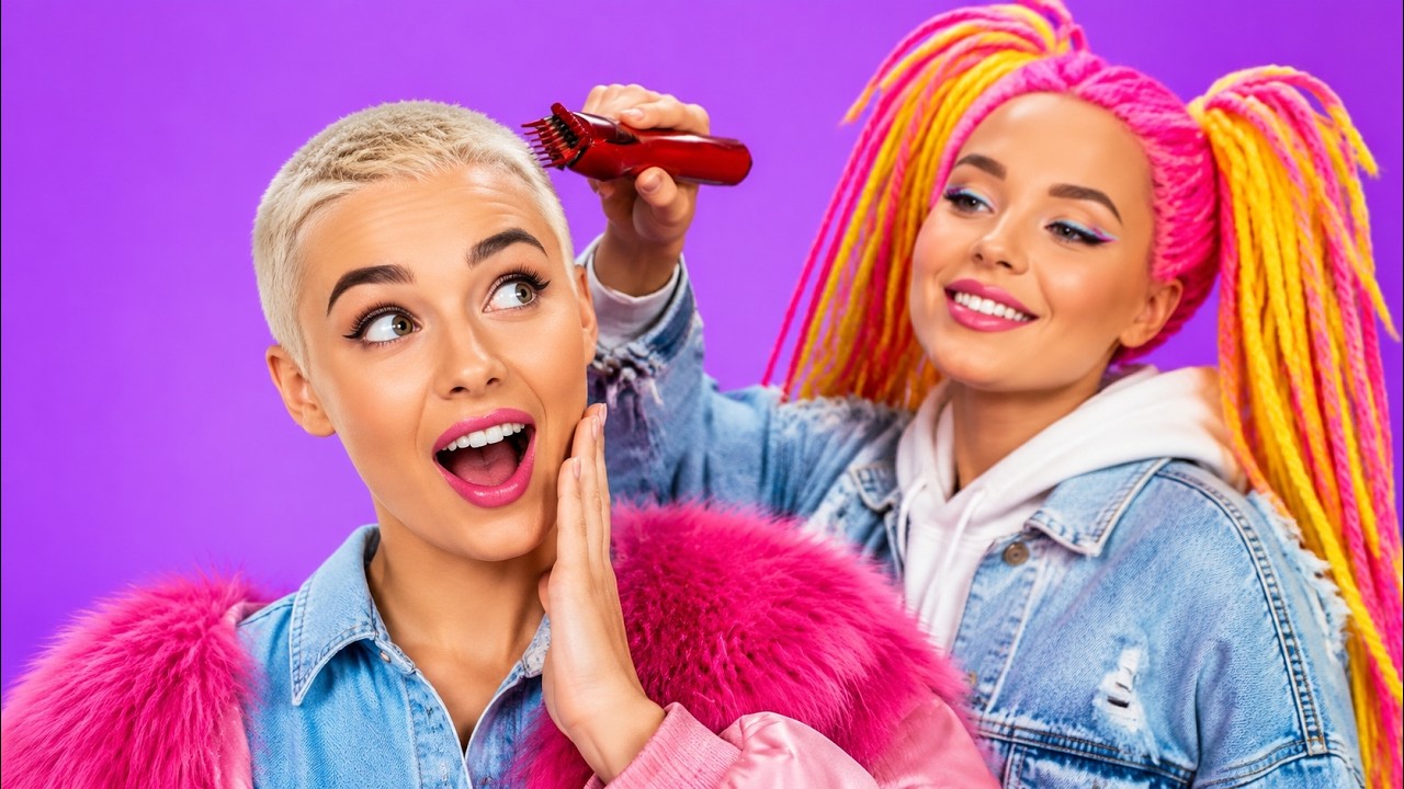 NIEUWE GAVE HAARSTIJL VOOR POP || Rijk vs arm transformatie! Lieve miniknutsels & hacks door 123 GO!