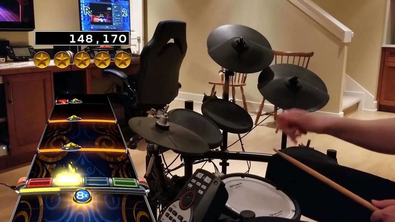 Yellow by Coldplay | Rock Band 4 Pro Drums 100% FC