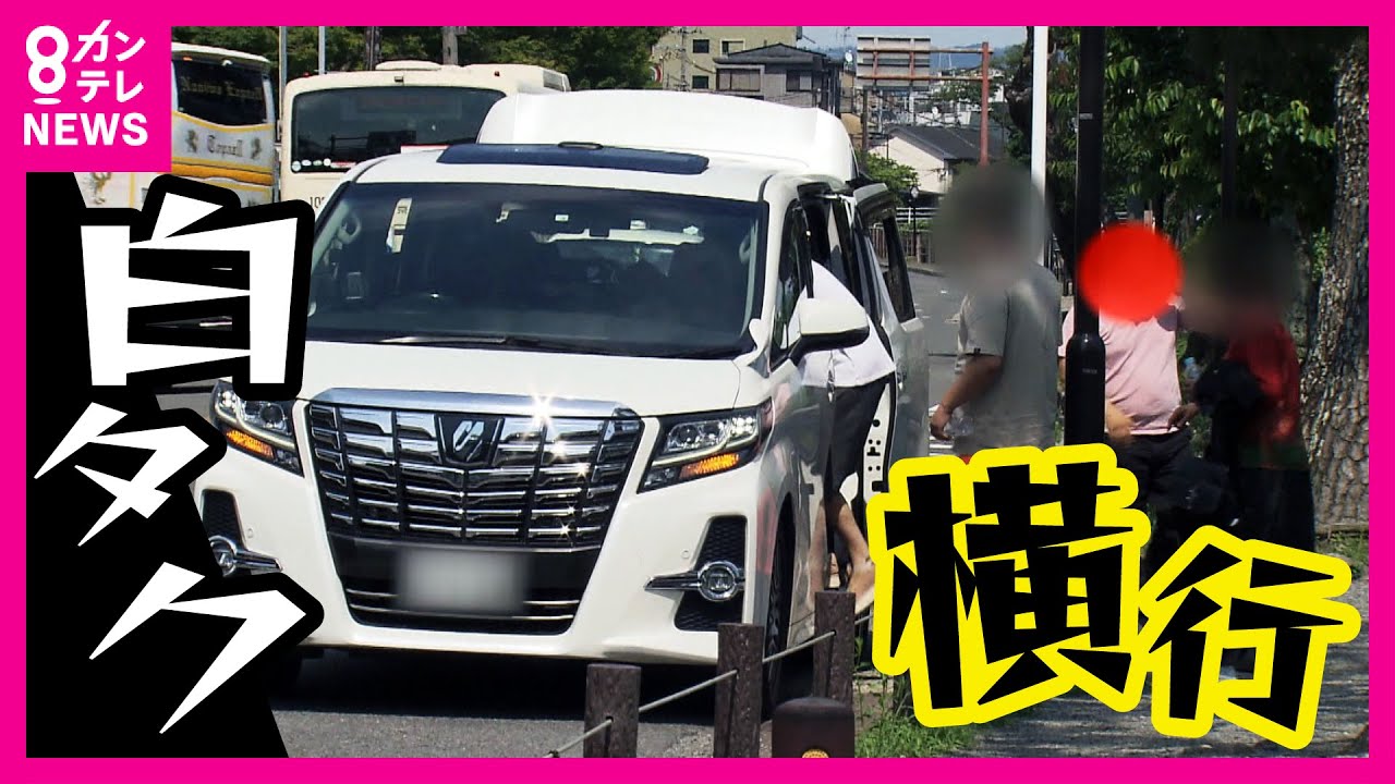 【観光地の違法“白タク”営業】運転者は「親戚を乗せている」と言うが…  次々と現れるワゴン車　白タクに客を奪われタクシー業界に大打撃　摘発のむずかしさも〈カンテレNEWS〉