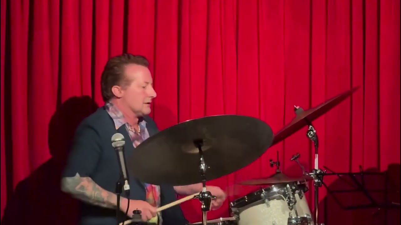 Tre Cool (Green Day) on drum playing jazz music