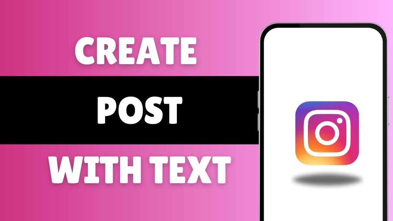 How To Create Instagram Posts With Text (EASY)