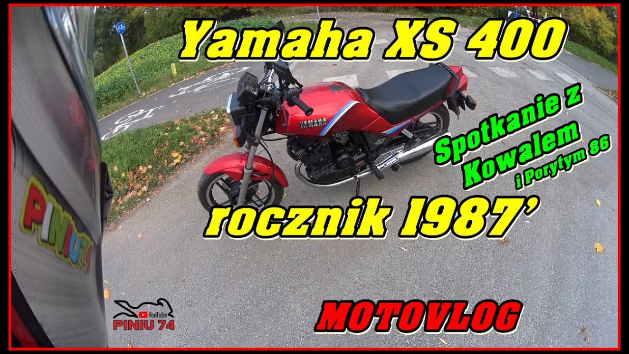 Yamaha XS400 rocznik 1987 | Jazda pod prąd | Spot z Kowalem i Porytym86 | Motovlog