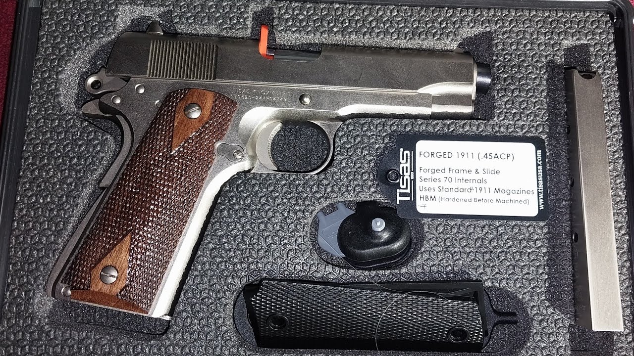TISAS TANK COMMANDER Nickle Plated 45 ACP Pistol!