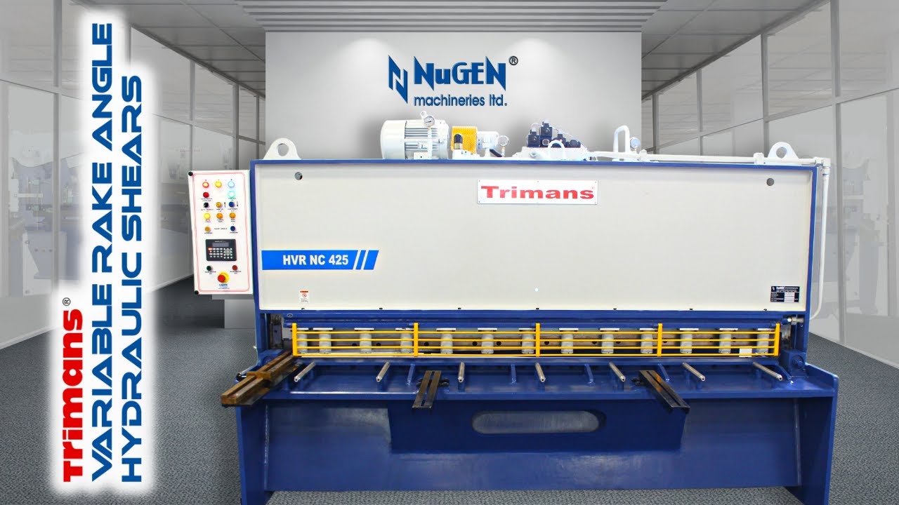 Trimans HVR NC 425 | Numerically Controlled Hydraulic Shearing Machine | Metal Cutting | NuGEN India