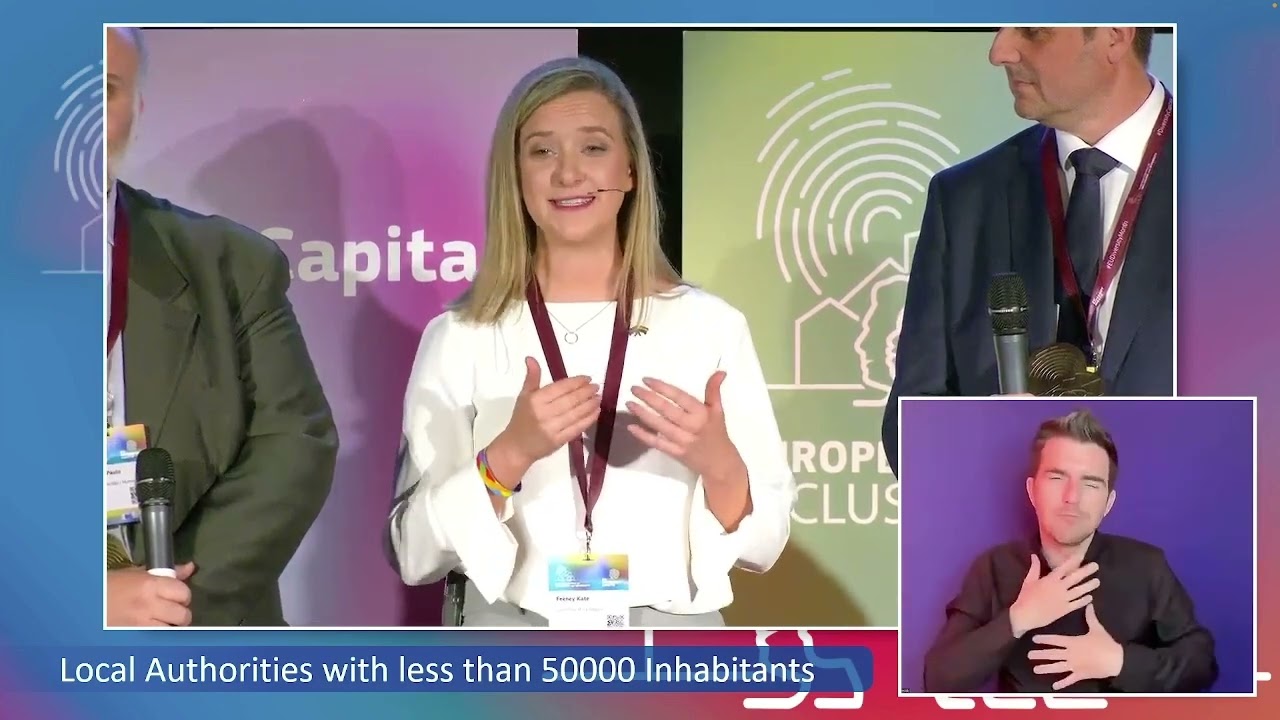 La Zarza (Badajoz).-  PREMIO a LA ZARZA, Capital Europea por la Inclusión y la Diversidad 2023