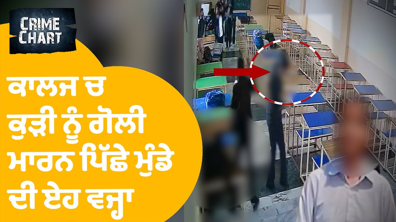 Tarn Taran news : Law College 'ਚ ਕੁੜੀ ਨੂੰ ਗੋਲੀ ਮਾਰਨ ਪਿੱਛੇ ਮੁੰਡੇ ਦੀ ਏਹ ਵਜ੍ਹਾ |Crime Chart | Punja Tak
