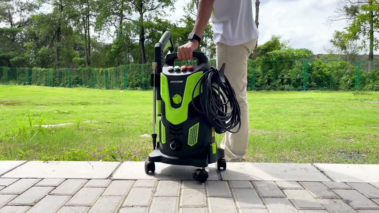 Paxcess HWY23E Portable Electric Power Washer with 360&deg; Spinner Wheels, 4 Quick Connect Nozzles