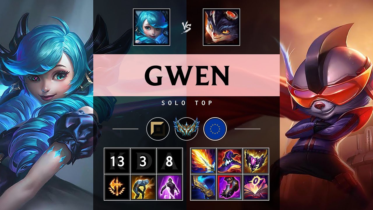 Gwen Top vs Rumble - EUW Challenger Patch 25.10