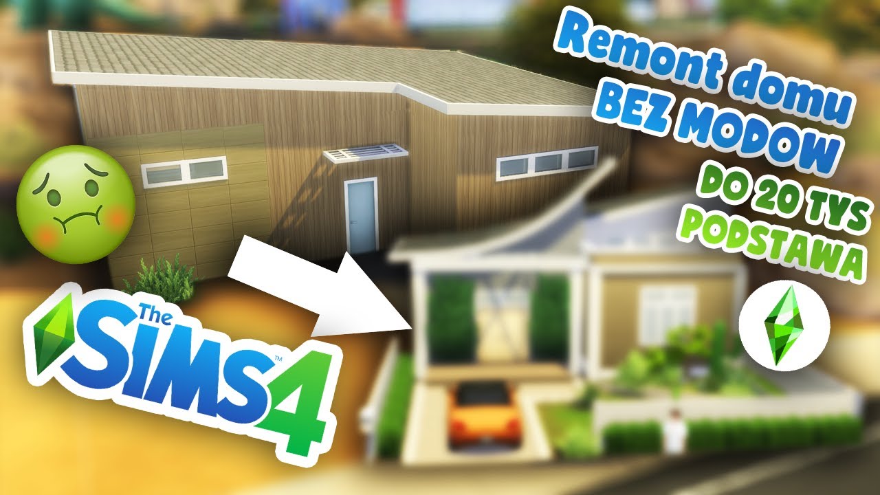 DOM Z PODSTAWY - STARTOWY do 20 tysięcy, BEZ MODÓW, The Sims 4 REMONTY DOMÓW, Mrs Scarlett