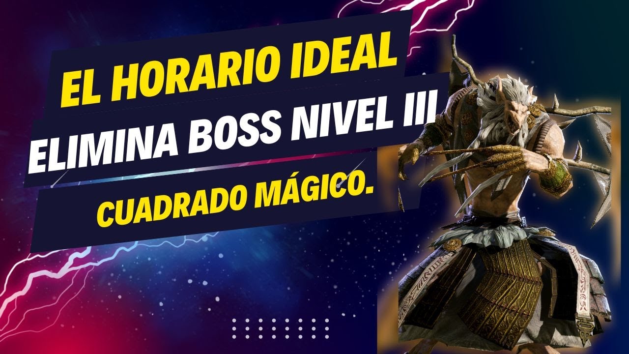 MIR4 ¡Hora de acción! ⚔️🌈 El horario ideal Eliminar Boss nivel III en el Cuadrado Mágico.  💎💪