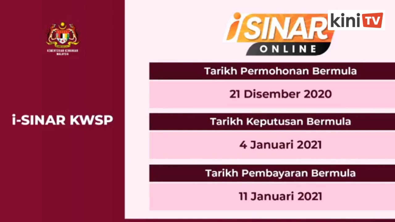 Keputusan I-sinar dketahui 4 Januari 2021