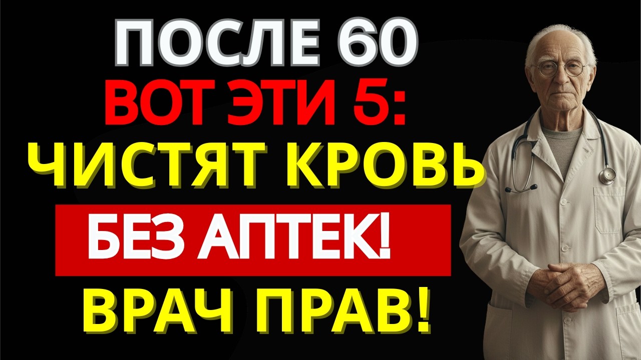Холестерин 8,5→6,2 БЕЗ статинов! 5 продуктов, которые чистят сосуды лучше таблеток | ДОМАШНИЙ ДОКТОР