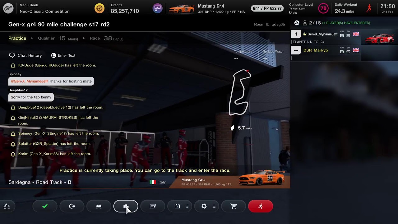Gen-X Racing Gr4-90 Season 17 Round 2:  Sardegna B