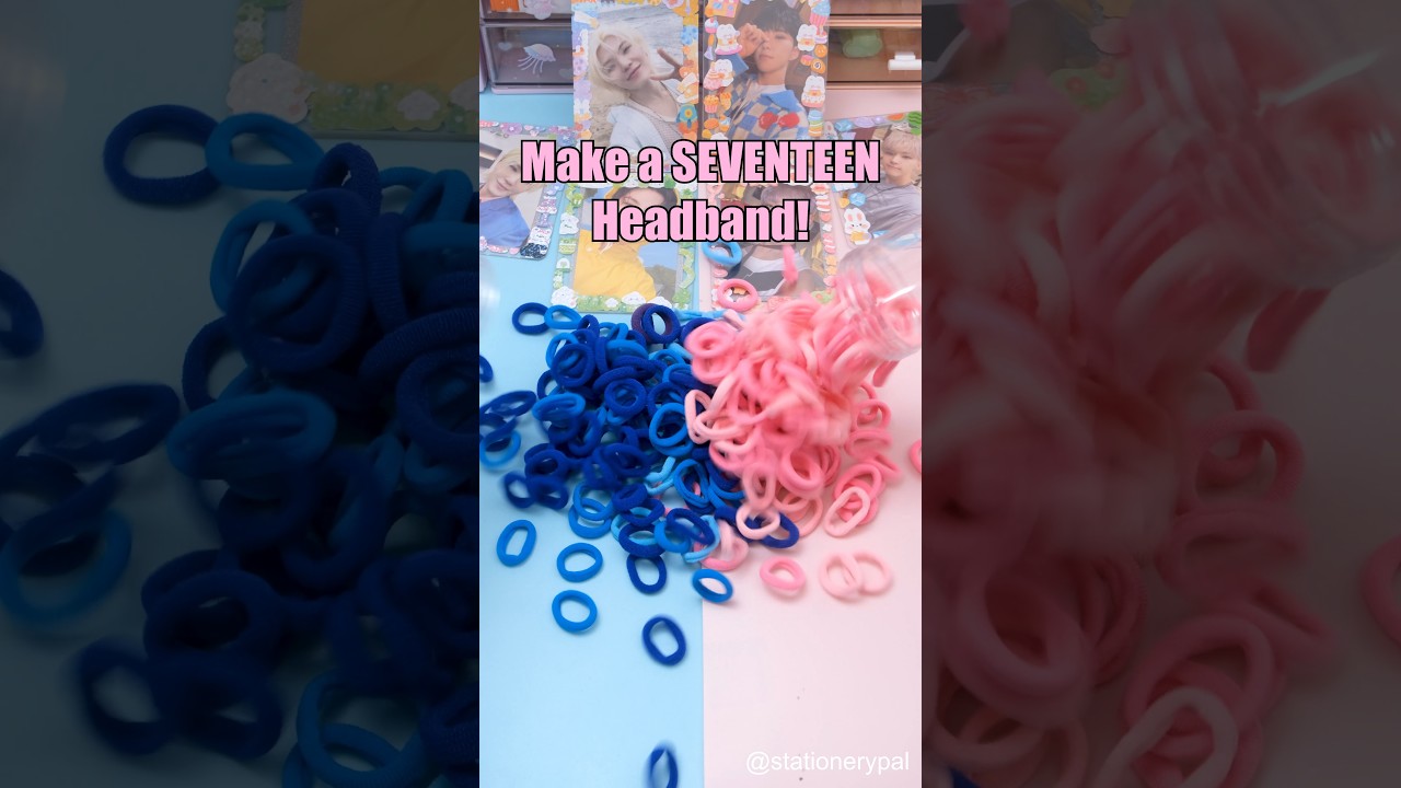 Make a SEVENTEEN Headband🩷🩵#shorts