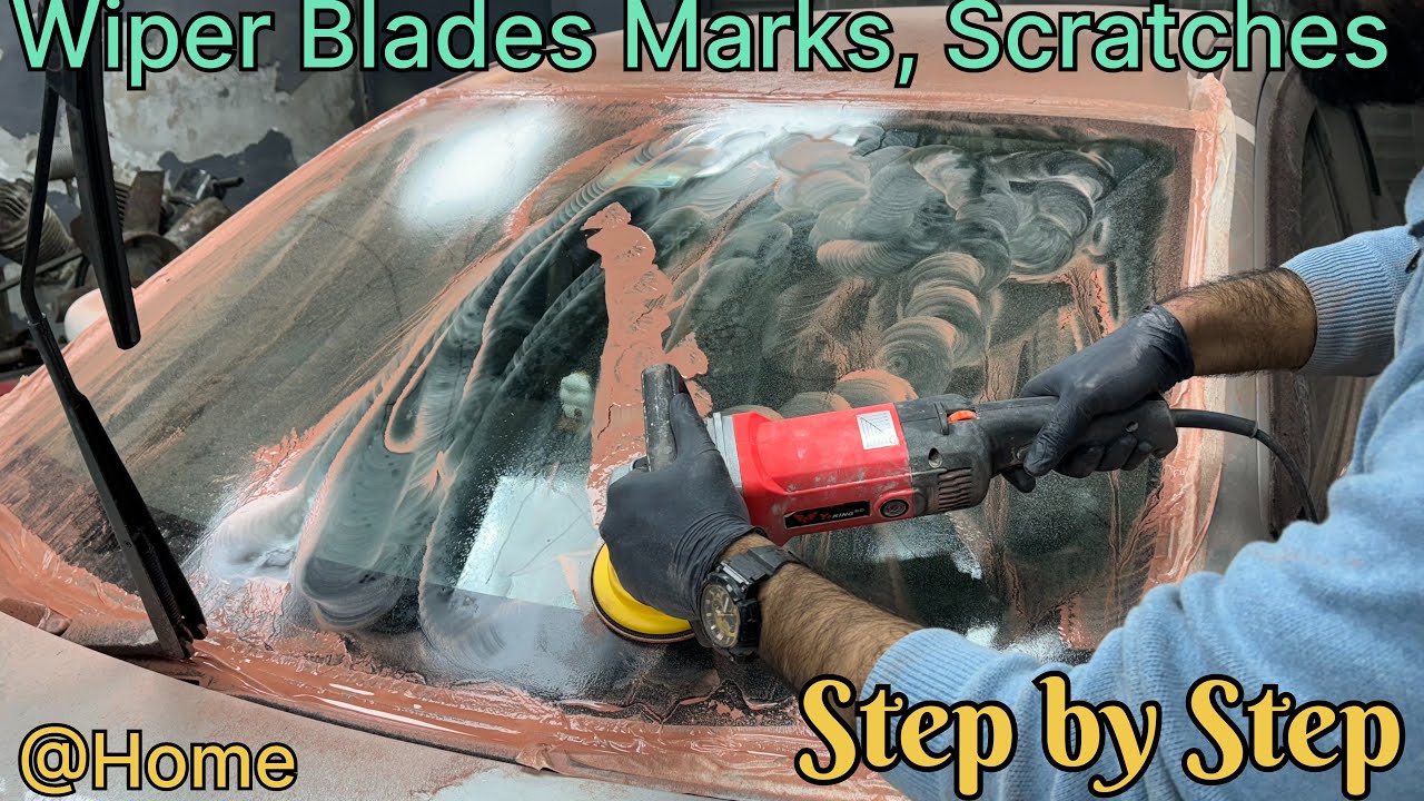 How To Remove Windshield Scratches from Car glass / Cerium Oxide Glass Polishing / Remove  Paint