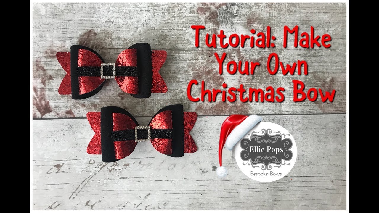 Tutorial: Make Your Own Christmas Santa Bow