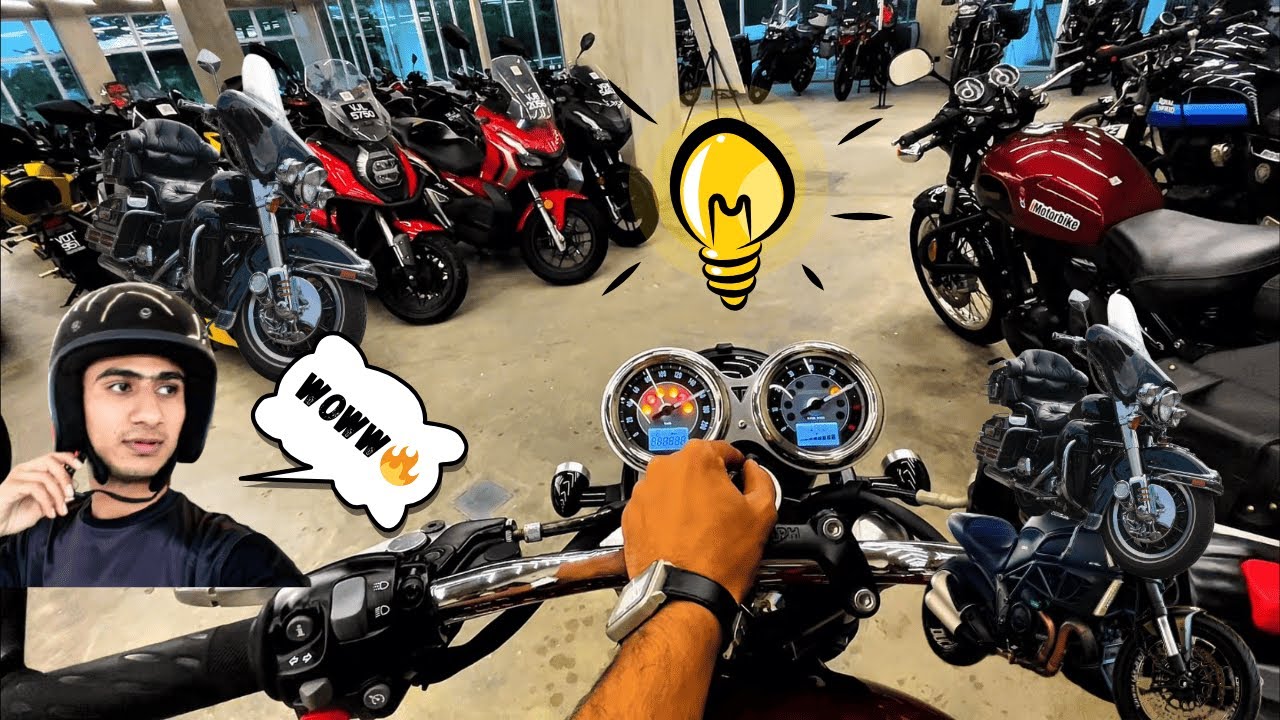 The Most Amazing Motorcycle Showroom In Kuala Lumpur, Malaysia, Tour and we Buy a Bike For My Friend