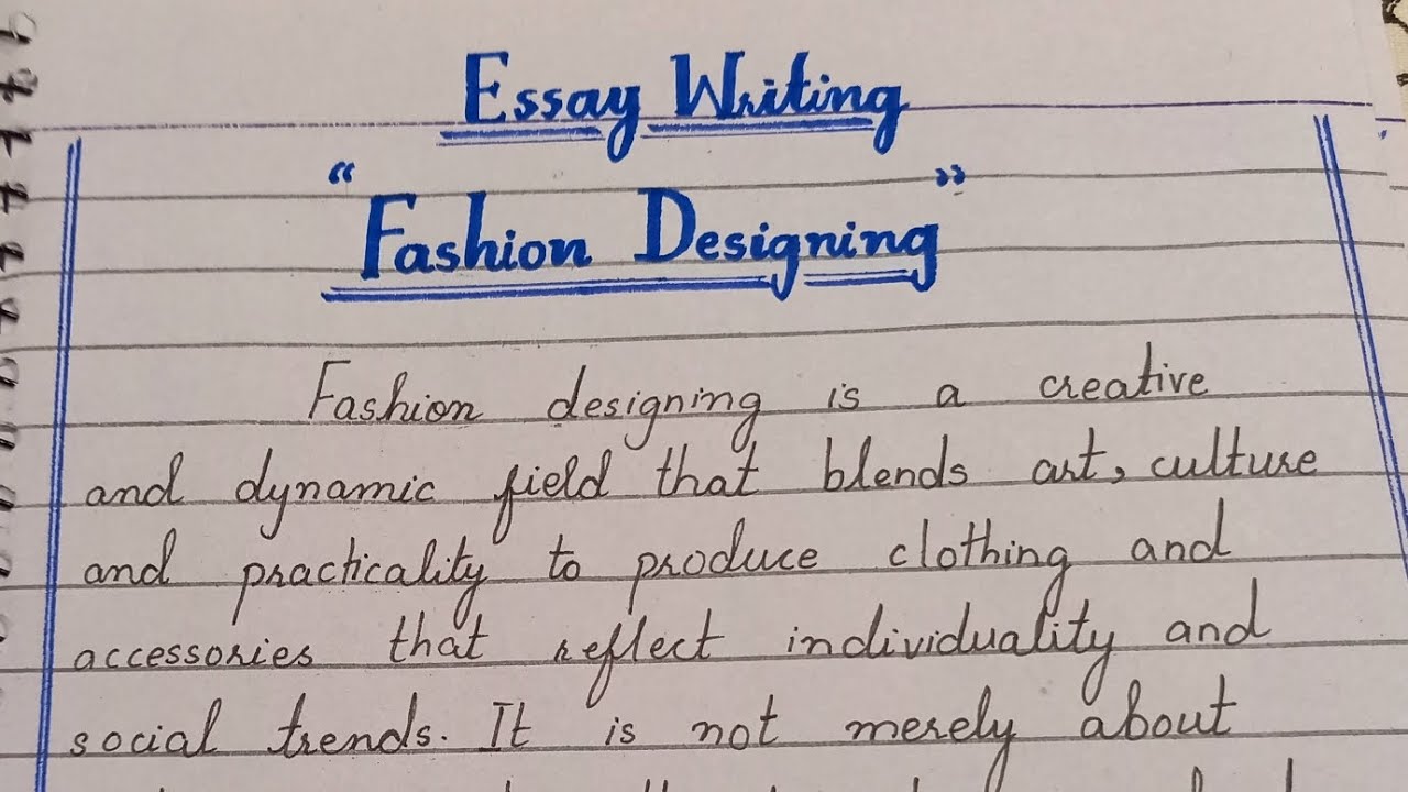 Essay writing on topic 