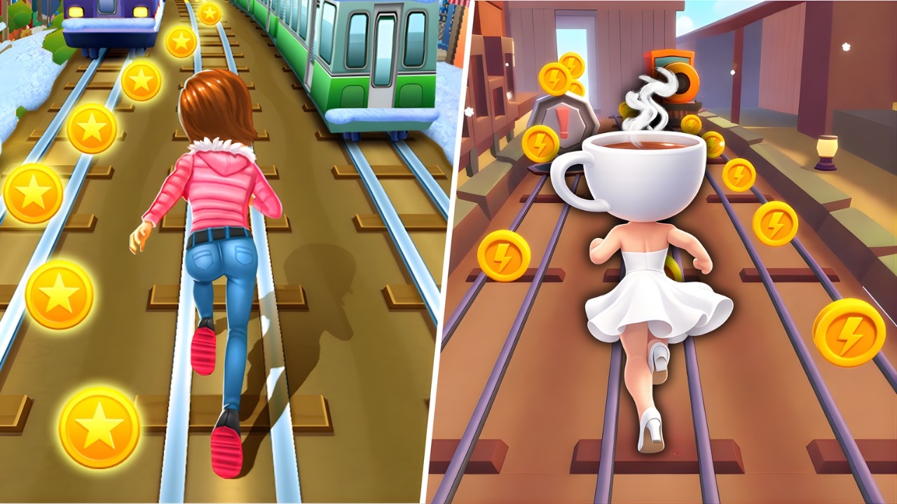 Subway Runner: Brainrot Run VS Subway Princess Runner Gameplay | Dino Club 🎮🦖