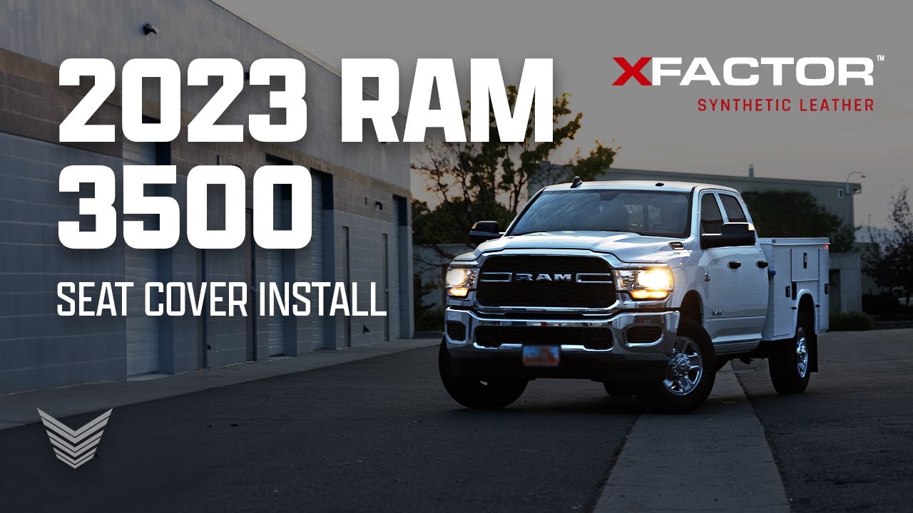 VERTEX OFF-ROAD® | 2023 RAM 3500 Tradesman | X-Factor Synthetic Leather™ Seat Cover Install