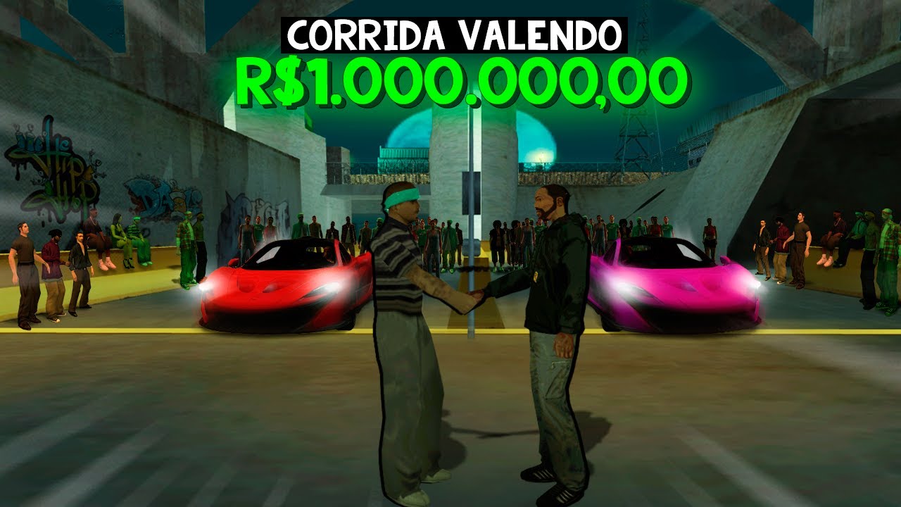 GTA MTA RP - O CARA ME DESAFIOU A COLOCAR 1 MILHÃO NA CORRIDA! *ainda ap0stei o carro junto* 🏁🏁🏁