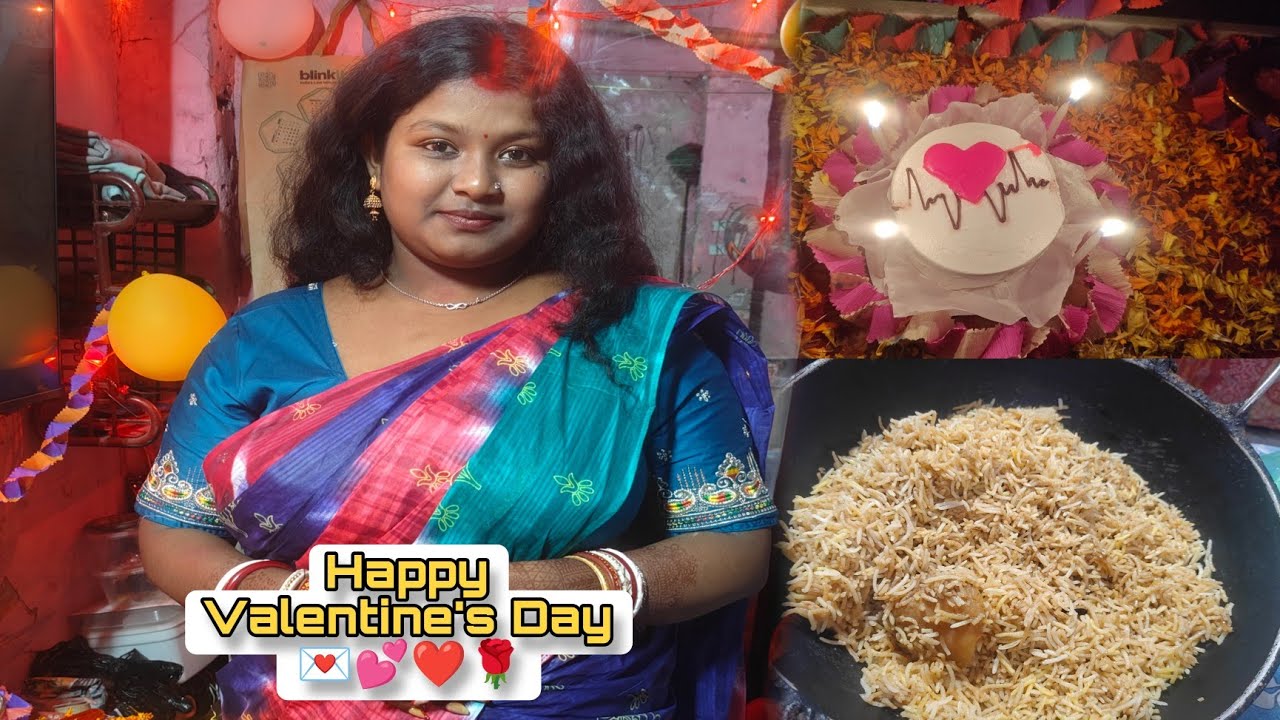 আজ Valentines Day 🌹 Celebration 🎉 করলাম ☺️❤️💕 Day - 119 #bengalivlog #couplevlog 