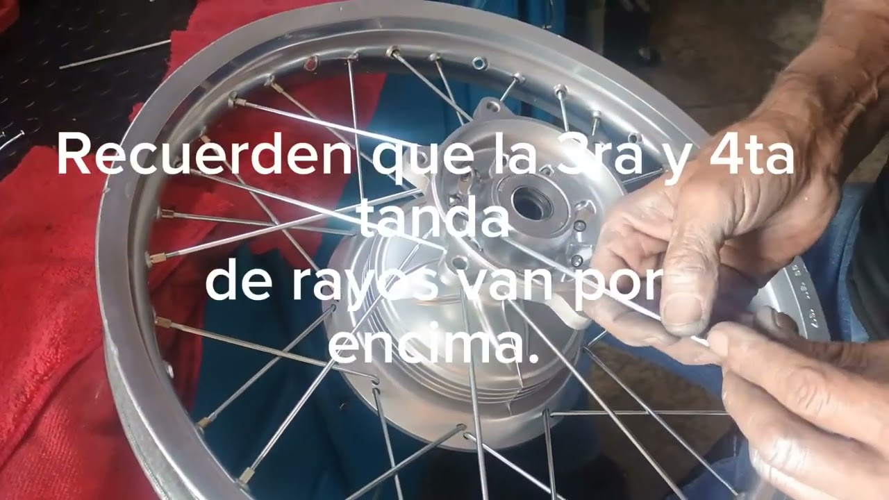 Cómo enrayar aro de Honda Xr tornado 250cc