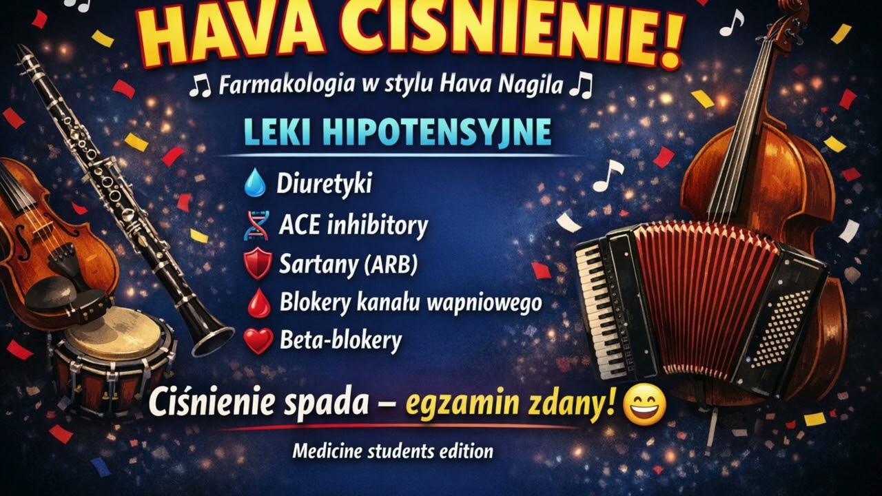 LEKI NA CIŚNIENIE Klezmer Hora| Diuretyki, Sartany, Beta-blokery