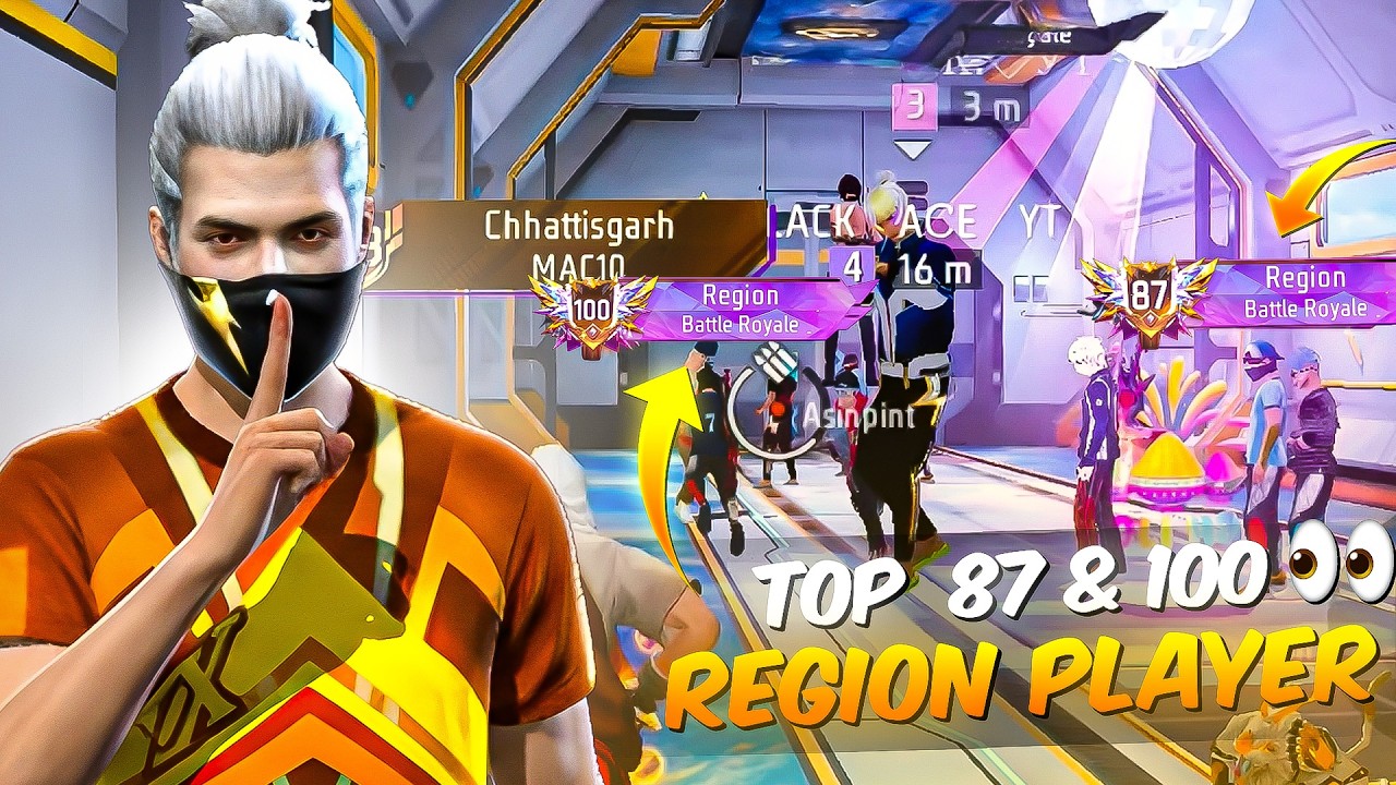 Region Top 87 & 100 Wala Pro Lobby Mein Aaya 😈🔥|  Full Domination! 🚀#freefire #tushar31