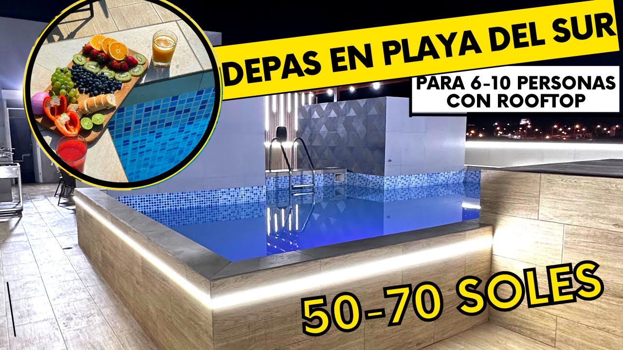 ALQUILAMOS DEPA EN EL SUR CON ROOFTOP DESDE 5O SOLES para 6-10 personas