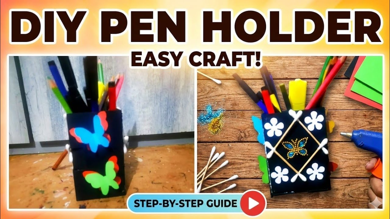 How to make Penstand at home|| how to make penstand with waste material||DIY Penstand creative 