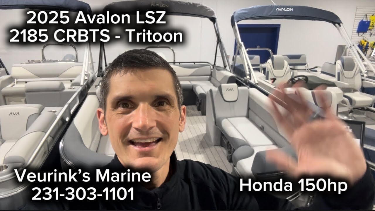 2025 Avalon LSZ 2185 CRBTS Tritoon | 150hp | Walkthrough | Muskegon, MI Rockford, MI