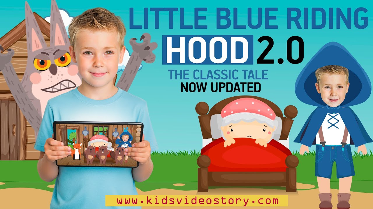 Little Blue Riding Hood 2.0 Personalizable story with your son’s photo | Updated version #littlered