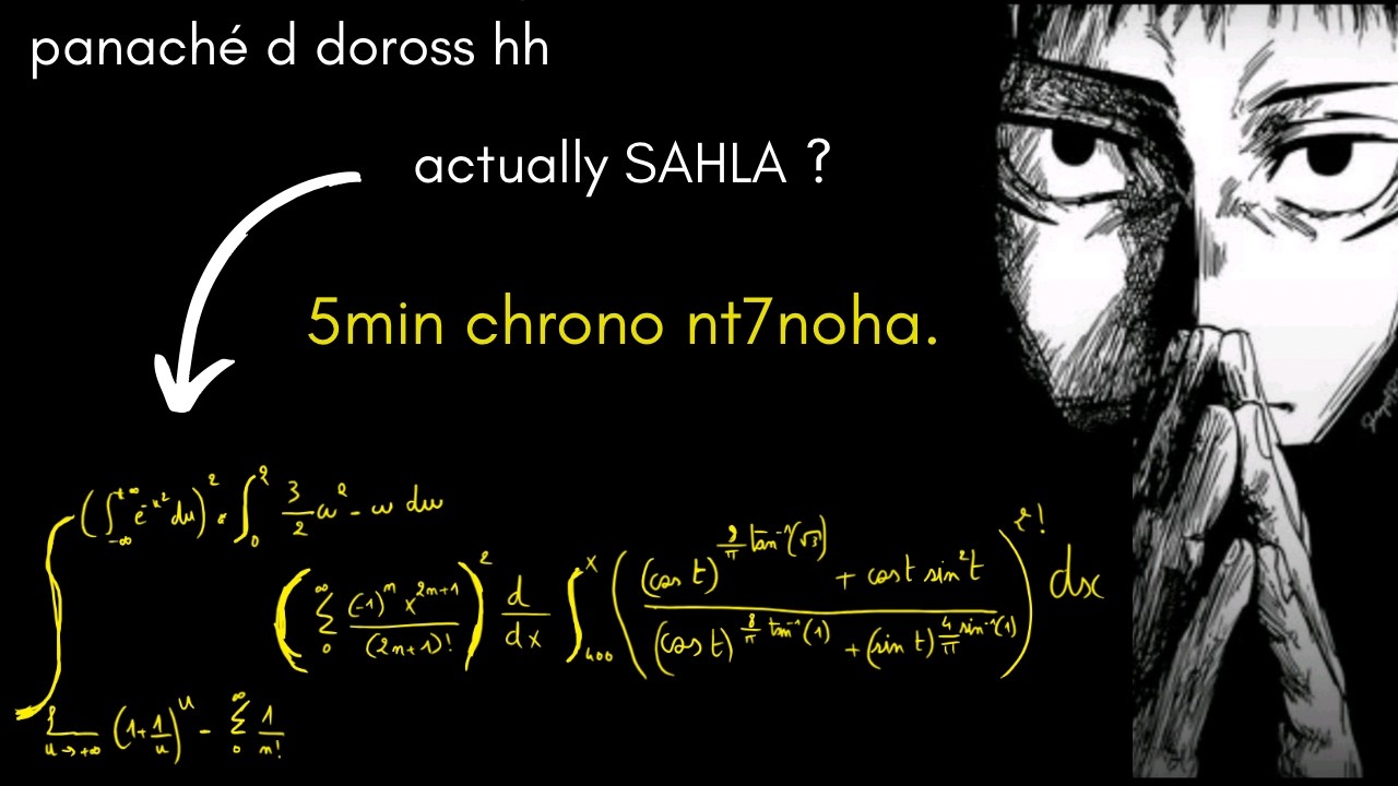 WHAT IS THIS ? matkhafch... raha easy bzaf. (5min chrono)