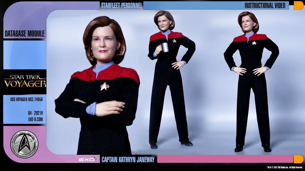 Captain Kathryn Janeway Collectible // Star Trek: Voyager // EXO-6 // 1/6 Action Figure