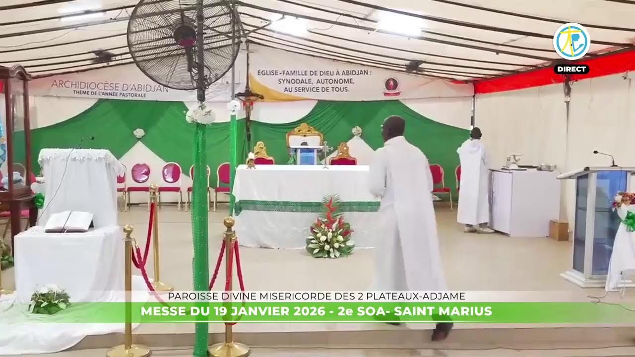 Messe de 6h15  du 19 janvier 2026 en direct de la paroisse Divine miséricorde des 2 Plateaux-Adamé