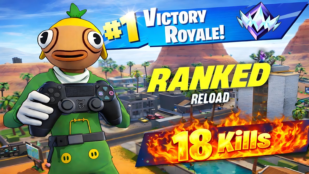 Fortnite Unreal Ranked Reload Gameplay Win👑 (Fortnite Chapter 7 PS4 Controller)