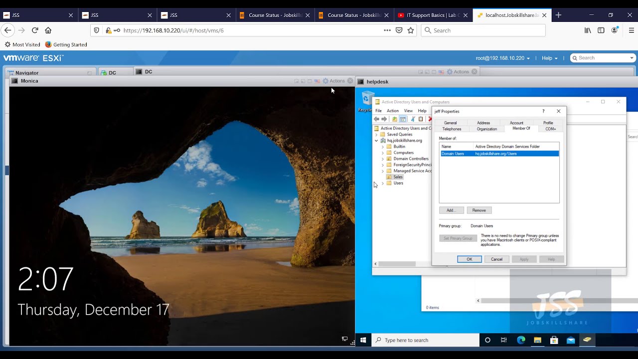 IT Support Basics Lab: Basic Sharing, FSRM, Basic Commands