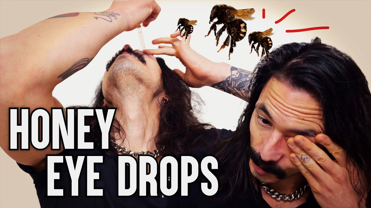 I tried Melipona stingless bee honey eyedrops (delicious)