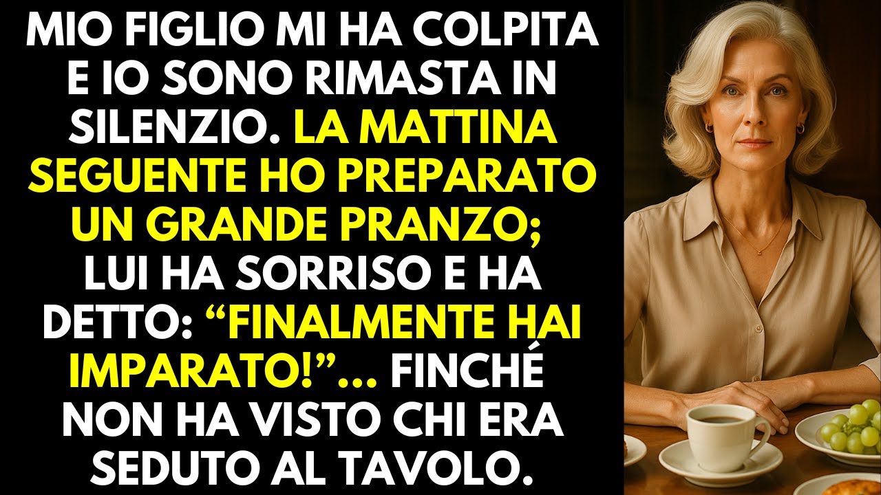 Mio figlio alzò le mani su di me. La mattina dopo gli servii la colazione… e la giustizia.