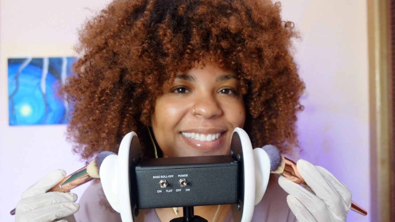 SUPER TINGLY 3Dio ASMR Mic Test - Ear triggers, brushing, plucking, massage + MORE