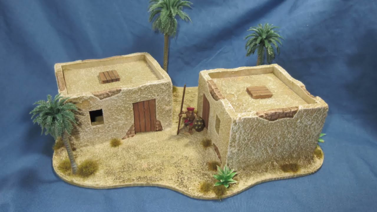 #388 Arab Village for 28mm figures. Hand crafted...