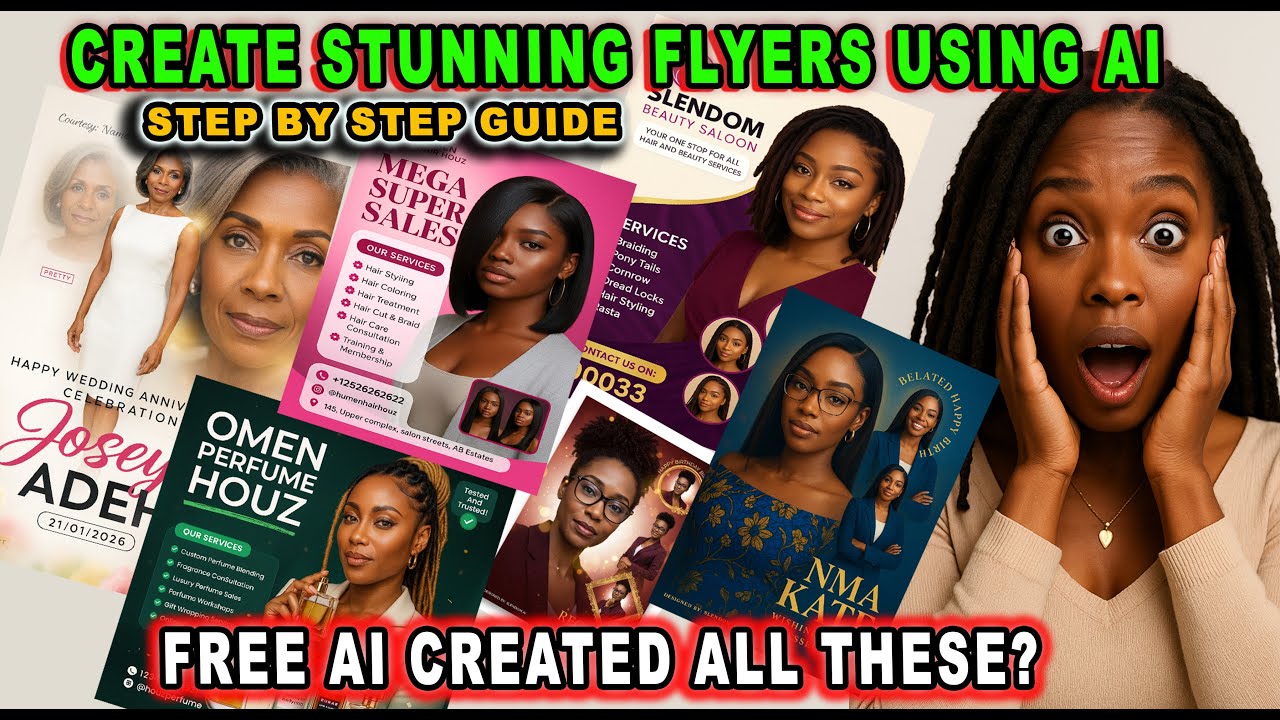 How To Create Stunning Flyers Using AI  Free AI Tools Tutorial for Beginners (2026)