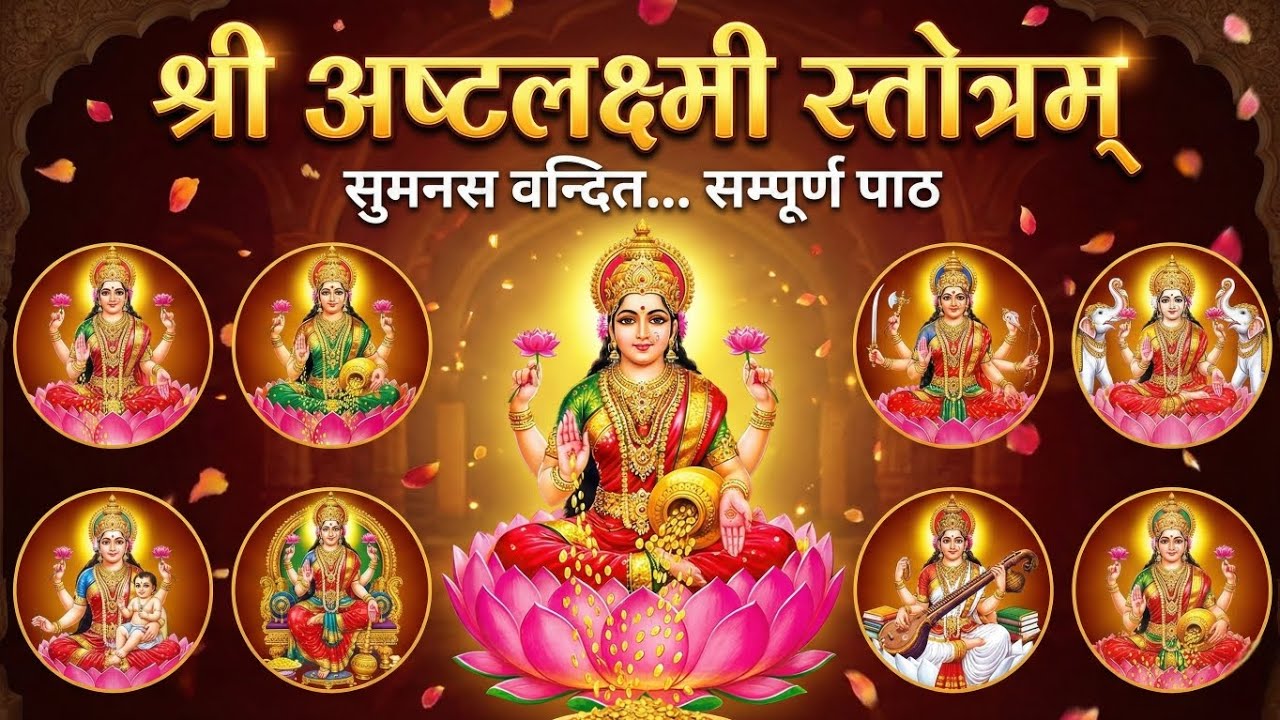  🕉️ अष्टलक्ष्मी स्तोत्र | दिव्य भजन– मोक्ष, धन, विद्या, संतान, विजय की प्रार्थना 🕉️