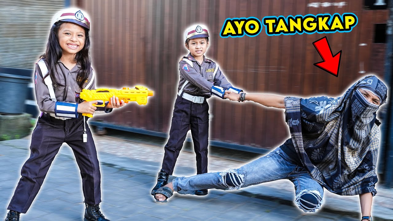 DRAMA ALUNA DAN AMANDA JADI POLISI!! ADA MALING DI RUMAH KITA!!